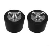 Lot de 2 bouchons d'hiver en caoutchouc avec écrou en acier inoxydable pour piscine hors sol, protection contre le gel, 32 à 38 mm