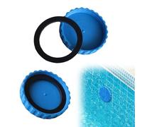 Lot De 2 Bouchons d'hiver pour Piscine,Pratique Fermeture Hivernale,Anti-Gel Et Étanche,Multifonctionnel Accessoires d'hiver avec Joints Assortis,Convient Aux Bouchons De Piscine Bestway Intex (Bleu)