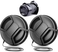 Lot De 2 Bouchons D'Objectif De Rechange Pour Objectifs D'Appareil Photo - Capuchons D'Objectif Universels Compatibles Pour Appareils Photo Avec Objectif De 58 Mm[ZHA5220001]3814]