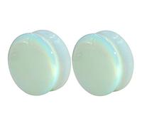 Lot de 2 bouchons d'oreille en pierre pour femmes et hommes, piercing tunnel, écarteur d'oreille