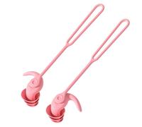Lot de 2 bouchons d'oreille ergonomiques confortables en silicone pour isolation phonique efficace pour le travail, les études et le repos, la natation, le surf