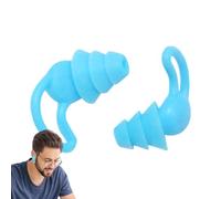 Lot de 2 bouchons d'oreilles à réduction du bruit - Haute fidélité - Design annulation du bruit à trois couches avec boîte de rangement - Protection auditive pour le sommeil, le ronflement, le