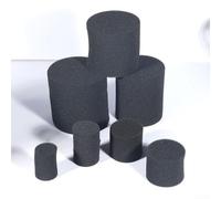 Lot de 2 bouchons en mousse pour port de haut-parleur pour un meilleur ajustement acoustique dans les espaces restreints pour un placement mural étroit 35-65 mm x 50-65 mm (55 x 50)