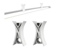 Lot de 2 bouchons en silicone pour archet de violon 4 cordes 1/2 (blanc)