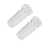 Lot de 2 bouchons en verre, bouchon creux en verre à tête hexagonale pour joint extérieur 19/26