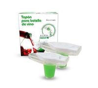 Lot de 2 bouchons hermétiques, parfaits pour conserver les liquides. Design flexible et facile à utiliser, compatible avec les bouteilles standard