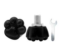 Lot de 2 bouchons pour patins à roulettes avec clé pour patins à roulettes, freins de patinage sur roues, butées de bloc, pièces de rechange réglables pour extérieur et intérieur