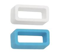 Lot de 2 boucles de maintien en silicone pour bracelet de montre | 18 mm, 20 mm, 22 mm, noir, bleu marine, gris, orange, bleu clair, rose, jaune, blanc | Supports en caoutchouc solides de 1,8 mm