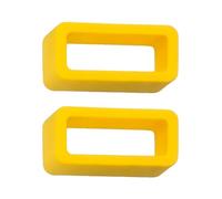 Lot de 2 boucles de maintien en silicone pour bracelet de montre | 18 mm, 20 mm, 22 mm, noir, bleu marine, gris, orange, bleu clair, rose, jaune, blanc | Supports en caoutchouc solides de 1,8 mm