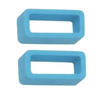 Lot de 2 boucles de maintien en silicone pour bracelet de montre | 18 mm, 20 mm, 22 mm, noir, bleu marine, gris, orange, bleu clair, rose, jaune, blanc | Supports en caoutchouc solides de 1,8 mm