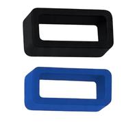 Lot de 2 boucles de maintien en silicone pour bracelet de montre | 18 mm, 20 mm, 22 mm, noir, bleu marine, gris, orange, bleu clair, rose, jaune, blanc | Supports en caoutchouc solides de 1,8 mm