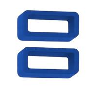 Lot de 2 boucles de maintien en silicone pour bracelet de montre | 18 mm, 20 mm, 22 mm, noir, bleu marine, gris, orange, bleu clair, rose, jaune, blanc | Supports en caoutchouc solides de 1,8 mm