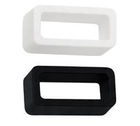 Lot de 2 boucles de maintien en silicone pour bracelet de montre | 18 mm, 20 mm, 22 mm, noir, bleu marine, gris, orange, bleu clair, rose, jaune, blanc | Supports en caoutchouc solides de 1,8 mm