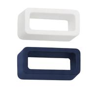 Lot de 2 boucles de maintien en silicone pour bracelet de montre | 18 mm, 20 mm, 22 mm, noir, bleu marine, gris, orange, bleu clair, rose, jaune, blanc | Supports en caoutchouc solides de 1,8 mm