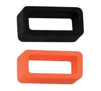 Lot de 2 boucles de maintien en silicone pour bracelet de montre | 18 mm, 20 mm, 22 mm, noir, bleu marine, gris, orange, bleu clair, rose, jaune, blanc | Supports en caoutchouc solides de 1,8 mm