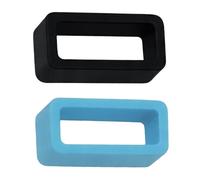 Lot de 2 boucles de maintien en silicone pour bracelet de montre | 18 mm, 20 mm, 22 mm, noir, bleu marine, gris, orange, bleu clair, rose, jaune, blanc | Supports en caoutchouc solides de 1,8 mm