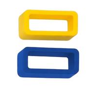 Lot de 2 boucles de maintien en silicone pour bracelet de montre | 18 mm, 20 mm, 22 mm, noir, bleu marine, gris, orange, bleu clair, rose, jaune, blanc | Supports en caoutchouc solides de 1,8 mm