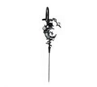 Lot de 2 boucles d'oreilles Mythe de la lune avec crochet à aiguille perçant, boucles d'oreilles créatives StarMoon à crochet, piercings enveloppants grimpants lune et étoile, bijou cadeau unique