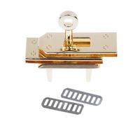 Lot de 2 boucles métalliques à verrouillage rotatif pour sacs à bandoulière et sacs à main en cuir, accessoires de bricolage,1,6 x 4,3 cm