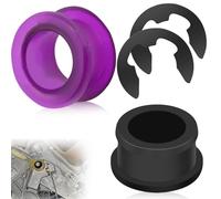 Lot de 2 boucles violettes et noires, livrées avec deux jeux de câbles de levier de vitesse à ressort, kit de bagues de liaison de changement de vitesse, kit de réparation de bagues de câble de