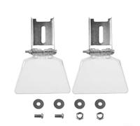 Lot de 2 boucliers de sécurité pour meuleuse d'établi avec supports de protection en acier inoxydable et ABS, kit de protection transparent compatible avec outils électriques d'atelier, protection