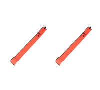Lot de 2 bouées de marquage de plongée sous-marine de 1 m, tube de signalisation SMB, tube de signalisation de visibilité, flotteur rouge