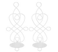 Lot De 2 Bougeoir Mural, Deco Murale Salon Bougeoirs Photophore Chandelier Porte Bougie Moderne Métal Photophore Appliques Bougeoirs Muraux Décoratifs Vintage pour Chambre