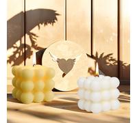 Lot de 2 Bougies à Bulles Faites à la Main, Bougies Parfumées Naturelles et Parfumées, Bougie Décorative en cire de soja Naturelle Faite à la main pour Anniversaire, Saint-Valentin, Thanksgiving, Noël