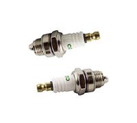 Lot de 2 bougies d'allumage compatibles avec tronçonneuse Timberpro CS2500, CS6150 / Atika BKS38A / Hecht 928R