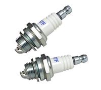 Lot de 2 bougies d'allumage de rechange pour débroussailleuses et tronçonneuses - Remplace Bosch WSR6F Bosch 0242240846 Champion RCJ6Y Dolmar 965603014 NGK BPMR6A NGK BPMR7A Stihl 11104007005
