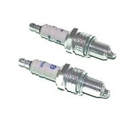 Lot de 2 bougies d'allumage F6TC/F7TC compatibles avec différents générateurs de tondeuses à gazon