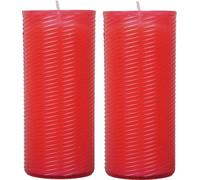 lot de 2 bougies de remplacement / recharge rouge (N3) 13 cm