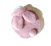 Lot de 2 bouillottes en peluche épaisses for l'hiver, chauffe-mains mignons, avec housse tissu, 400 ml Pour Ventre Cou(Pink)