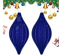 Lot de 2 boules de velours en velours pour fêtes de Noël pour intérieurs, rebords de fenêtre, cour, réunions de famille, fêtes de Noël, porche