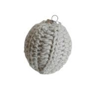 Lot de 2 boules décoratives colorées à suspendre pour sapin de Noël en fil fait main