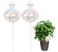 Lot de 2 boules d'irrigation 500 ml - Arrosage automatique des plantes pour plantes d'intérieur et jardin - Système d'auto-arrosage avec cône d'argile - Idéal pour les vacances et les plantes de