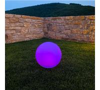 Lot de 2 boules lumineuses solaires blanc solsty