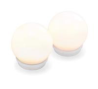 Lot de 2 boules lumineuses solaires flottantes de 15 cm de diamètre Couleur de la lumière : blanc chaud ou blanc froid commutables Flotte sur l'eau Boule de natation solaire Lampe solaire