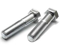 Lot de 2 boulons à tête hexagonale haute résistance - Plaqué zinc M16 Filetage de 16 mm de diamètre x 110 mm de long