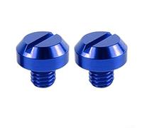 Lot de 2 boulons à vis pour trou de rétroviseur de moto Honda pour motos Kawasaki, alliage d'aluminium avec bords à lèvre surélevés, idéal pour les bobines de bras oscillant de support arrière (opposé