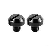 Lot de 2 boulons à vis pour trou de rétroviseur de moto Honda pour motos Kawasaki, alliage d'aluminium avec bords à lèvre surélevés, idéal pour les bobines de bras oscillant de support arrière