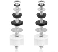 Lot de 2 boulons de charnière de rechange pour lunette de toilette fixe supérieure offrant une fixation stable et des composants de fixation fiables (2 pièces de 50 g)