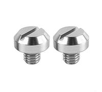 Lot de 2 boulons de trou de rétroviseur de moto pour Honda Kawasaki, alliage d'aluminium avec finition de protection anodisée dure, fixations filetées à six pans creux (opposée M10 argenté)