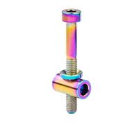 YUANYAO Lot de 2 boulons en Titane M5 x 30/40 mm for Tige de Selle de vélo Fixe(Rainbow,30mm)