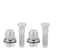Lot de 2 boulons et écrous de roue 1,5 pour Jaguar XFR XF XJ XK F-Type S-Type, OEM C2C35294010 C2S50885, pour fixation de roue en métal robuste pour un maintien sûr