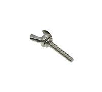 Lot de 2 boulons et écrous papillon en acier inoxydable - Fixations robustes for un serrage manuel facile(M10 25mm)