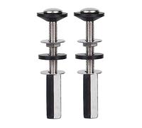 Lot de 2 boulons et rondelles de réparation pour réservoir de toilettes - Boulons d'accouplement et joints d'étanchéité