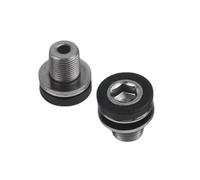 Lot de 2 boulons hexagonaux de manivelle de rechange pour vélo - Vis de pédalier sans capuchon pour vélo