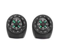 Lot de 2 Boussole Numérique Boussole Tactique au Poignet Bracelet de Montre Boussole de Survie Boussole Montre Portable Voyage Camping Navigation Randonnée Pêche Guide d'outil