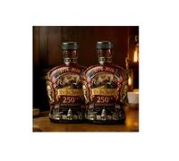 Lot de 2 bouteilles à whisky commémoratives du 250e anniversaire des États-Unis, avec déclaration d'indépendance, carafe à décanter pour 250e anniversaire, verre à whisky « We The People », pour